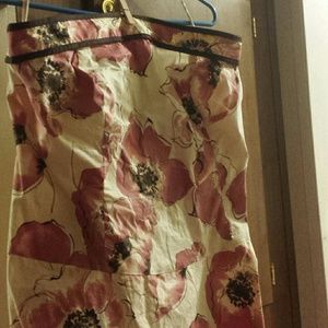 Strapless Floral Special Occasion Dress